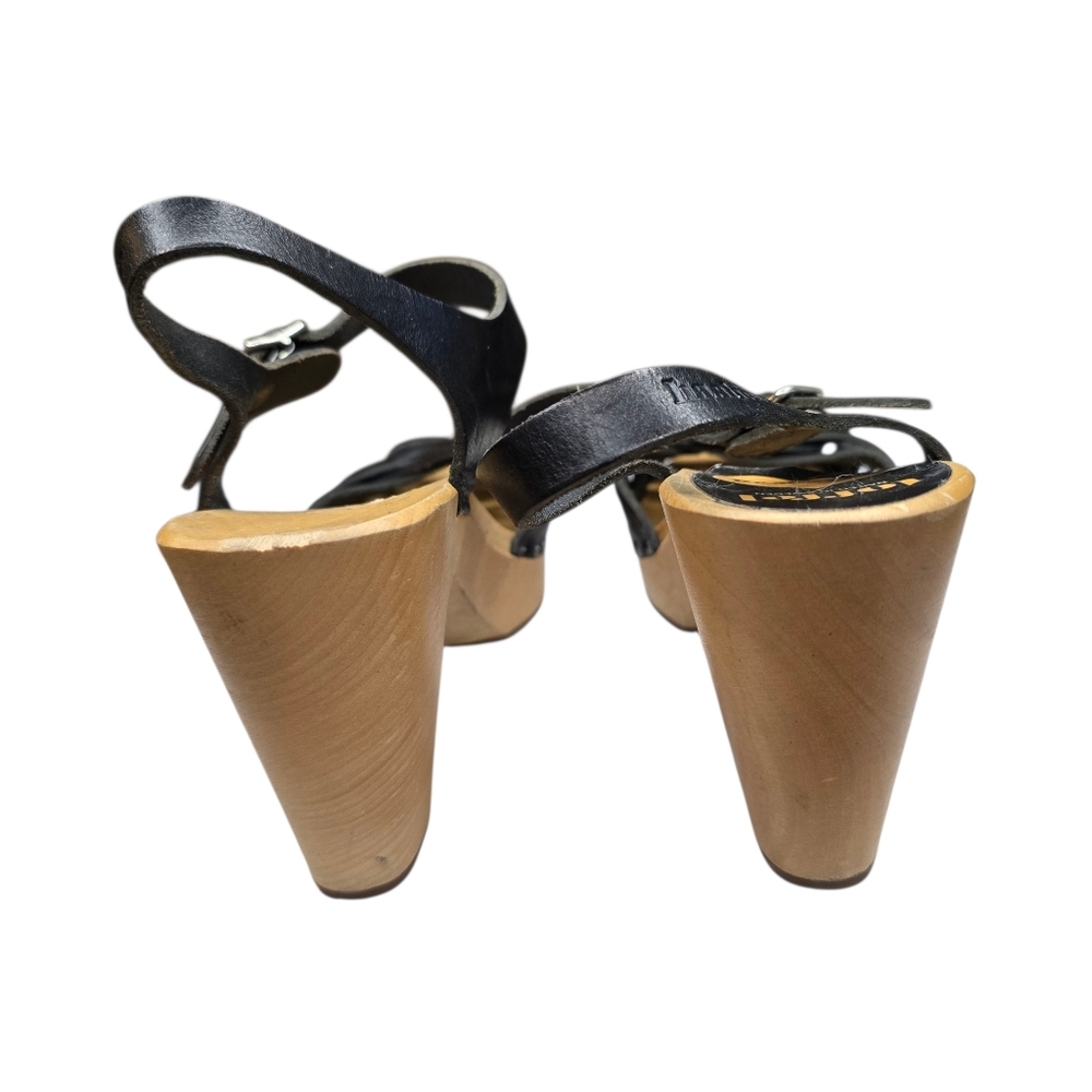 Swedish Hasbeens Black Heels 37 - Picture 8 of 10